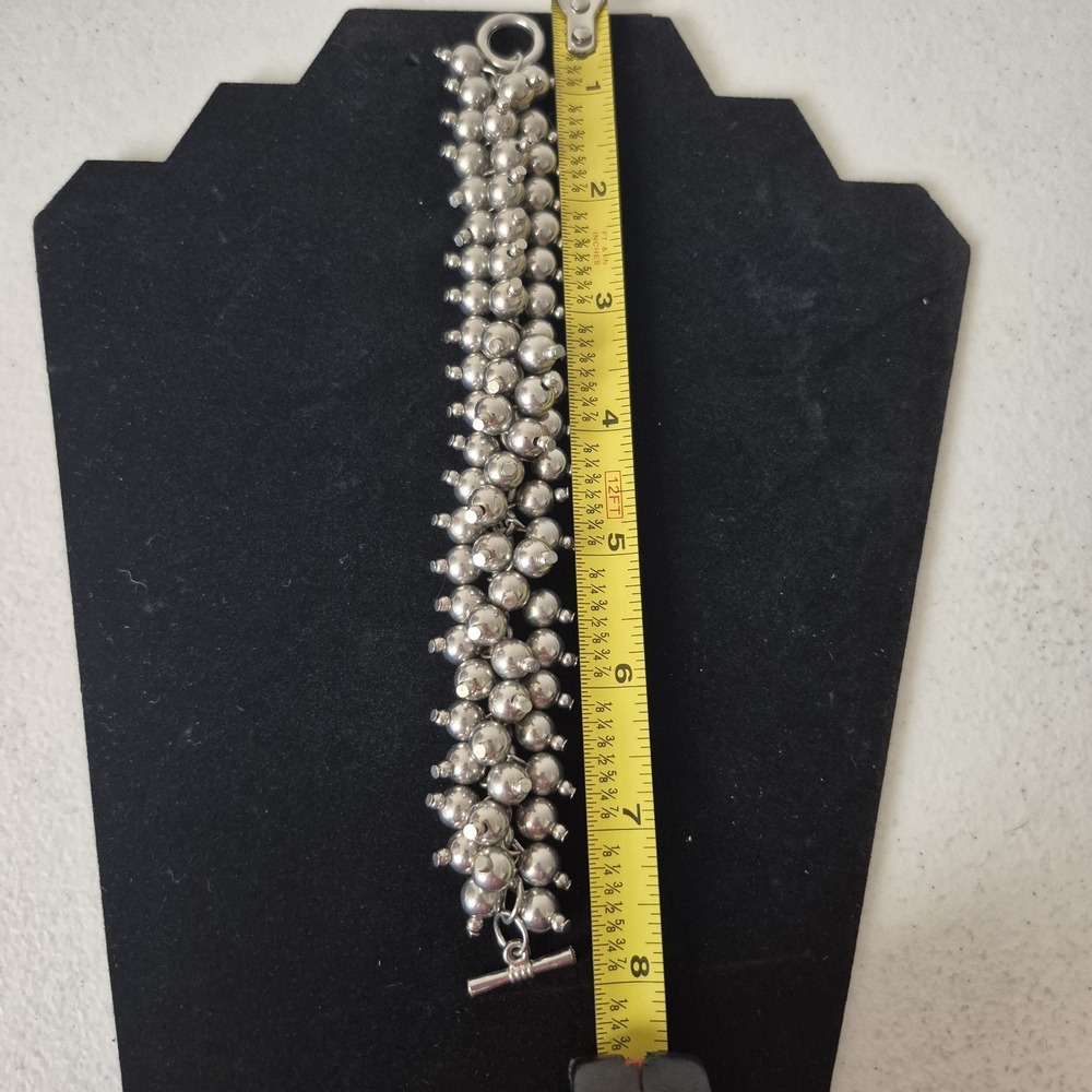 Cha Cha Silver Toned Toggle Clasp Bracelet - Picture 3 of 3